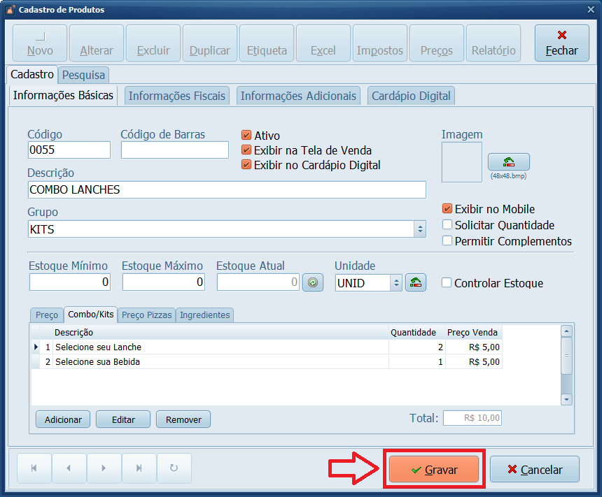08-Gravar-Combo | Datacaixa