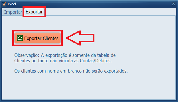 Cliente Exportar