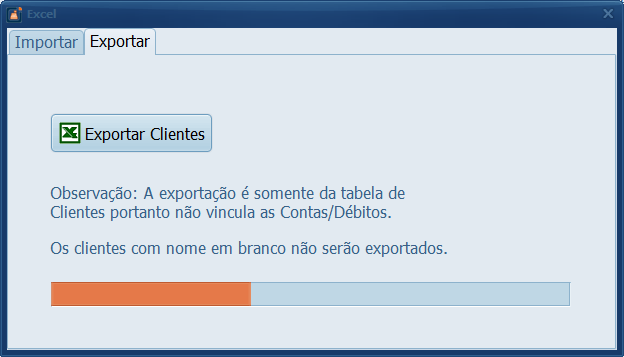 Cliente Exportando Aguarde