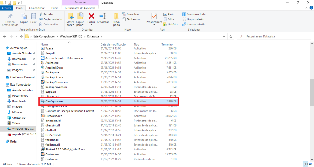 Aplicativo Configura | Datacaixa Aplicativo Configura