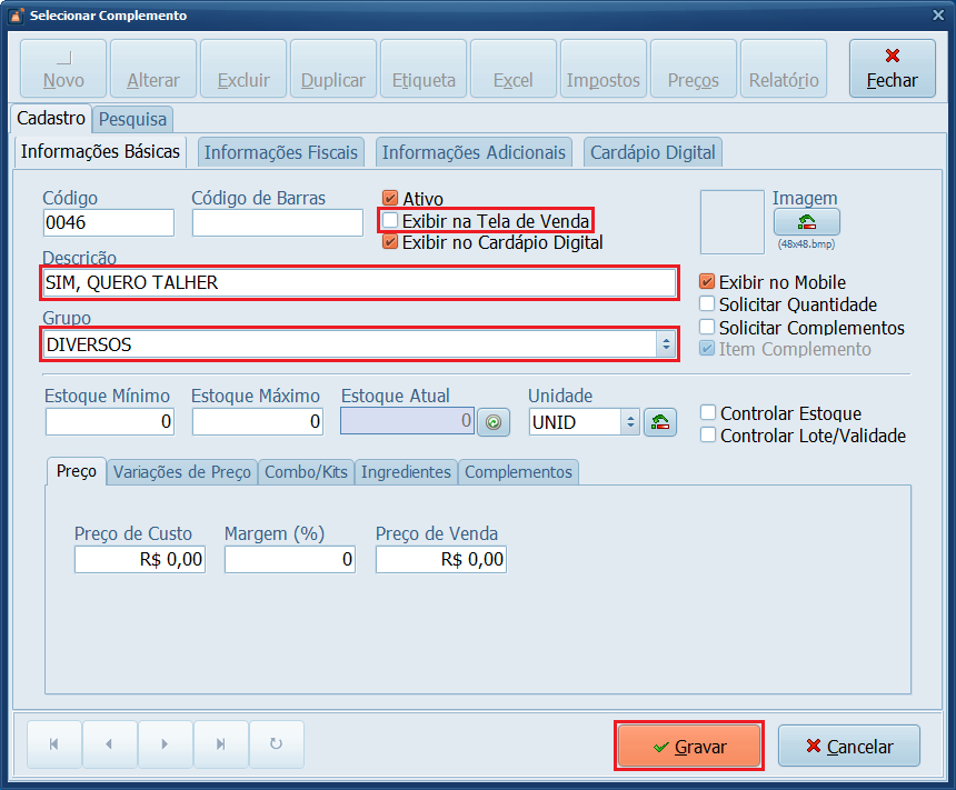 Sim quero talher_Gravar | Datacaixa