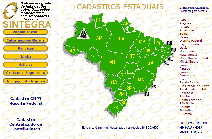 SINTEGRA | Datacaixa SINTEGRA
