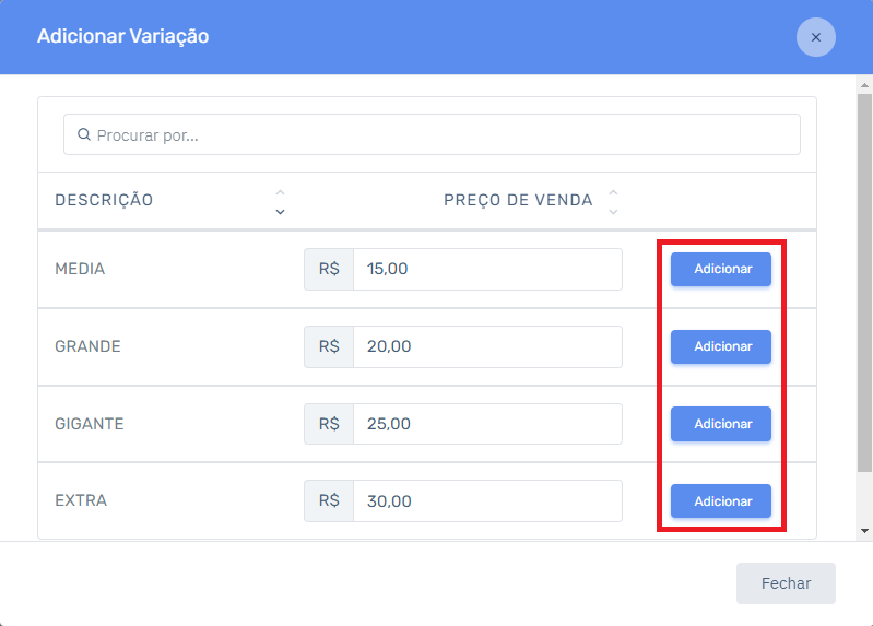 05-Cardapio-Variacoes-Produto-Adicionar | Datacaixa