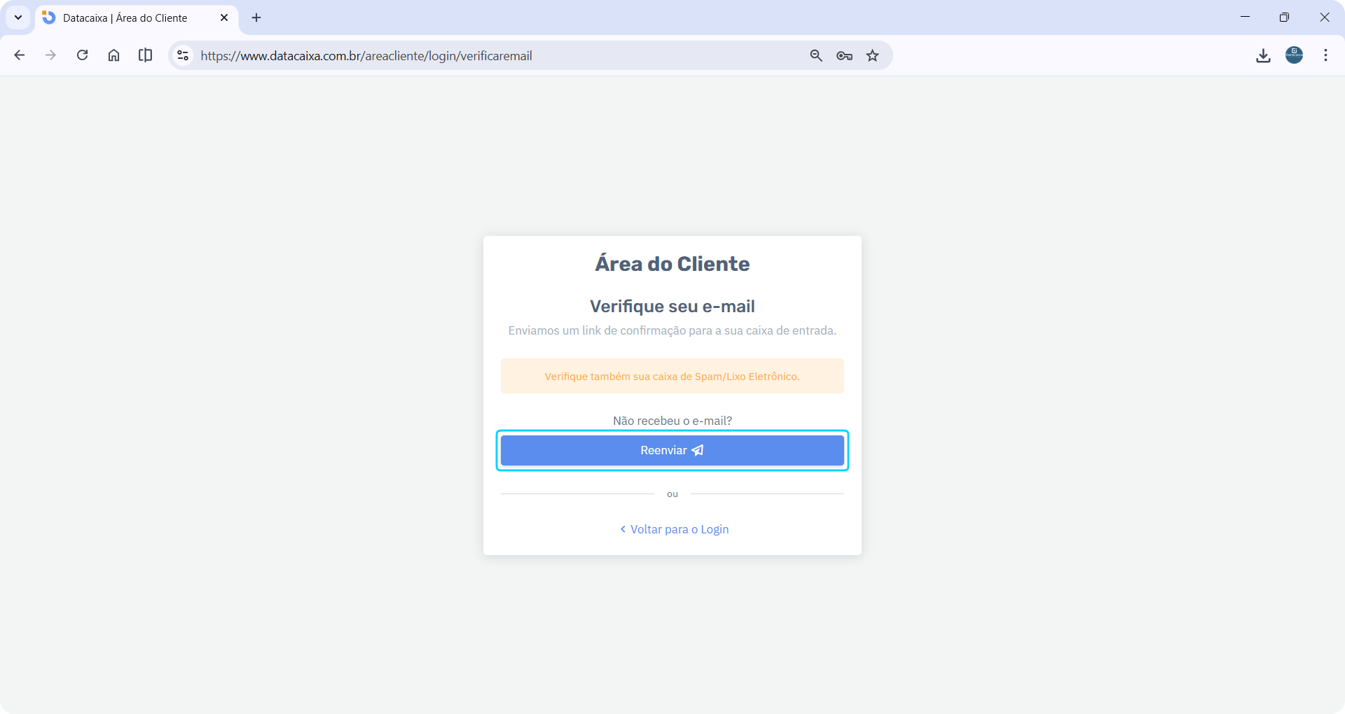 verificar-email-conta | Datacaixa