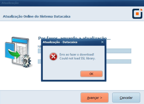 Erro ao fazer o download Could not load SSL library