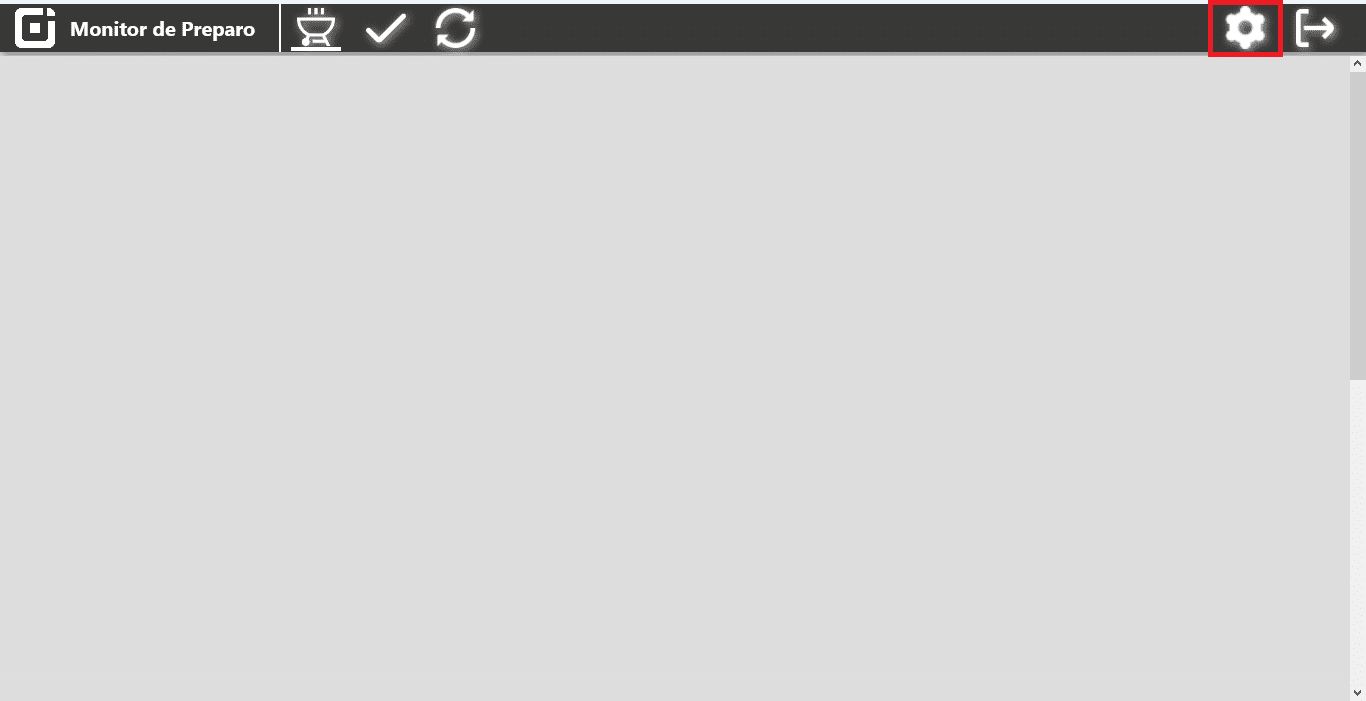 Monitor de Preparo_Configurações | Datacaixa