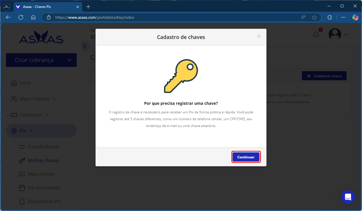 Continuar_Chave_Asaas | Datacaixa