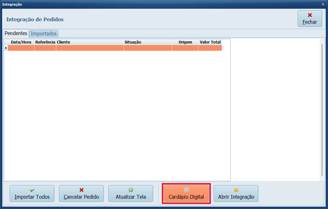 Integração de Pedidos_Cardápio Digital_Datacaixa PDV | Datacaixa Como abrir ou fechar a loja do Cardápio Digital pelo PDV