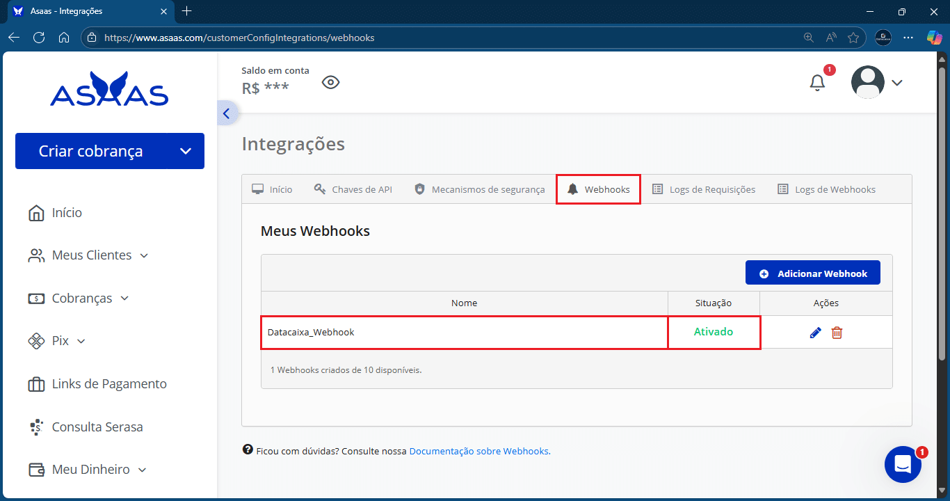 Datacaixa_Webhook_Asaas | Datacaixa