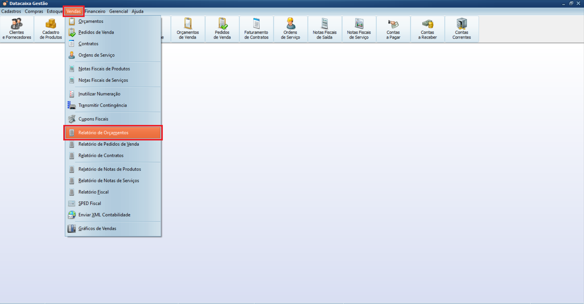 relatório de orçamento